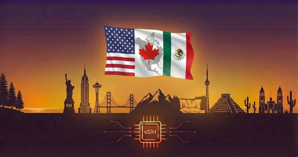 North America (3 Countries), Cellesim eSIM